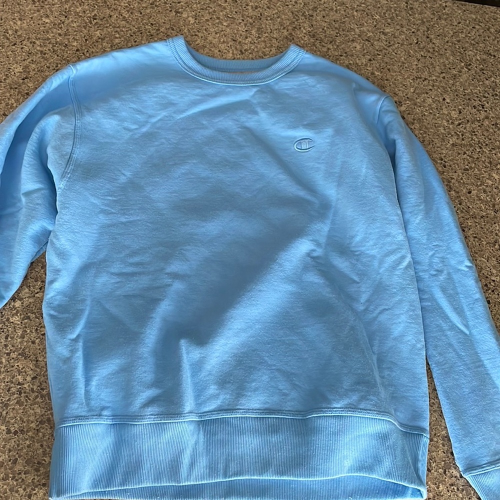 Baby Blue Champion Crewneck